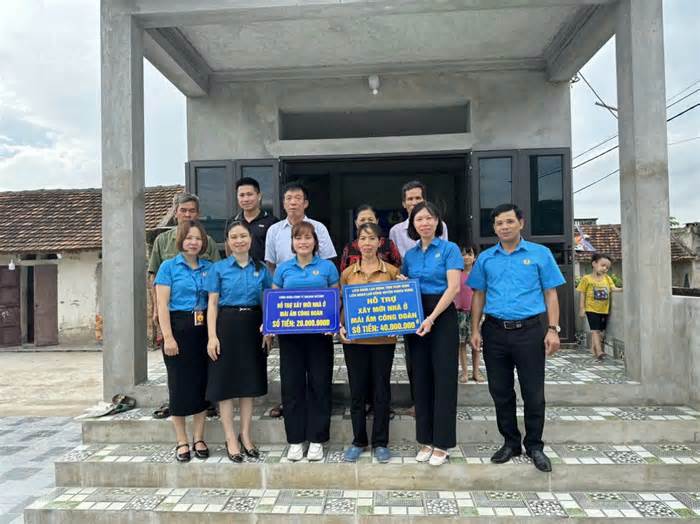 Công đoàn Nam Định đã giúp 115 người lao động có nhà ở kiên cố