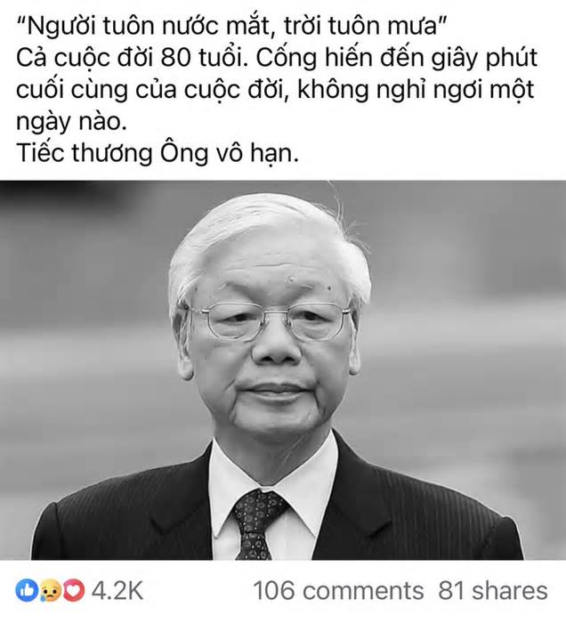 Cộng đồng mạng trích dẫn những câu nói nổi tiếng của Tổng bí thư Nguyễn Phú Trọng
