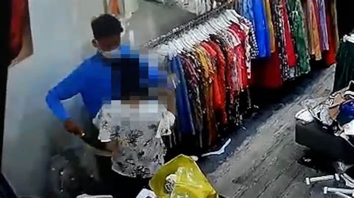 Ớn lạnh trước sự manh động của tên cướp trong cửa hàng quần áo ở Hà Nội