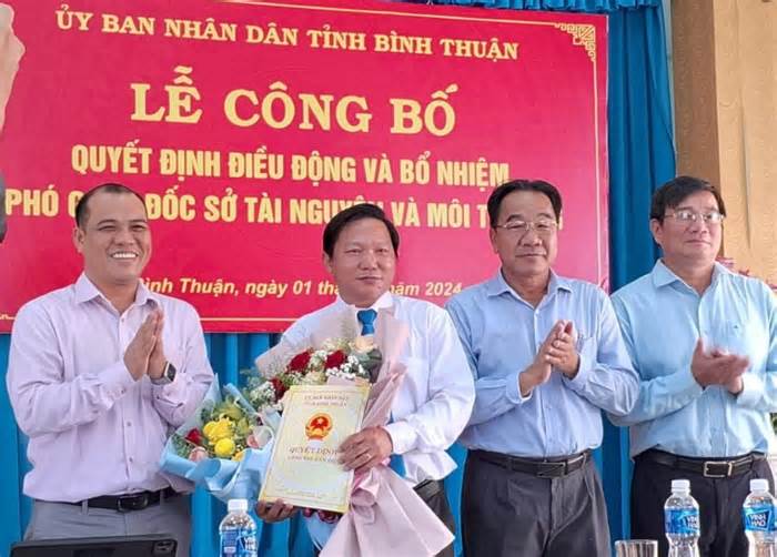 Bình Thuận có thêm Phó Giám đốc Sở Tài nguyên và Môi trường