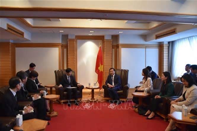 Phó Thủ tướng Chính phủ Lê Minh Khái tiếp các đối tác Nhật Bản: Khai thác tiềm năng kết nối địa phương, mở rộng hợp tác trong lĩnh vực dầu khí