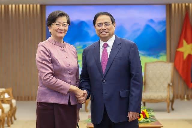 Thủ tướng Phạm Minh Chính tiếp nữ Đại sứ Campuchia đầu tiên tại Việt Nam