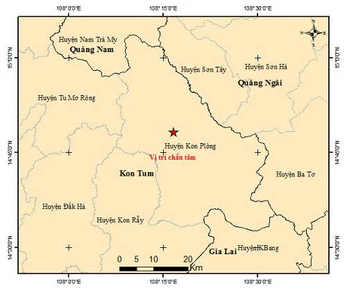 Kỷ lục về động đất ở Kon Tum được thiết lập, mỗi giờ có hơn 1 trận