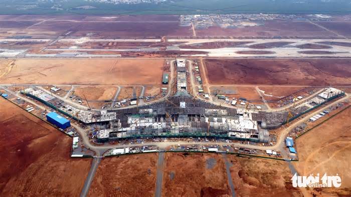 Ngắm nhìn 'trái tim' sân bay Long Thành sau gần 300 ngày xây dựng