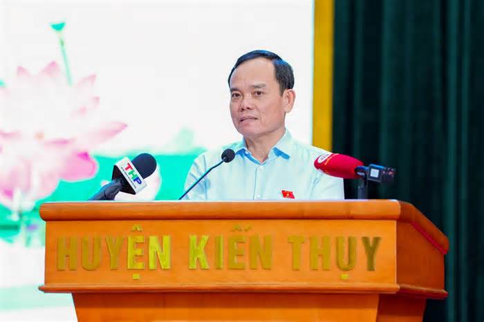 Phó Thủ tướng Chính phủ Trần Lưu Quang tiếp xúc cử tri huyện Kiến Thụy, Hải Phòng