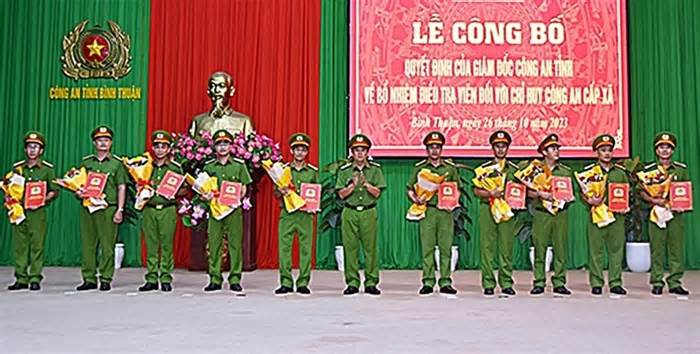 Công an Bình Thuận bổ nhiệm 30 điều tra viên