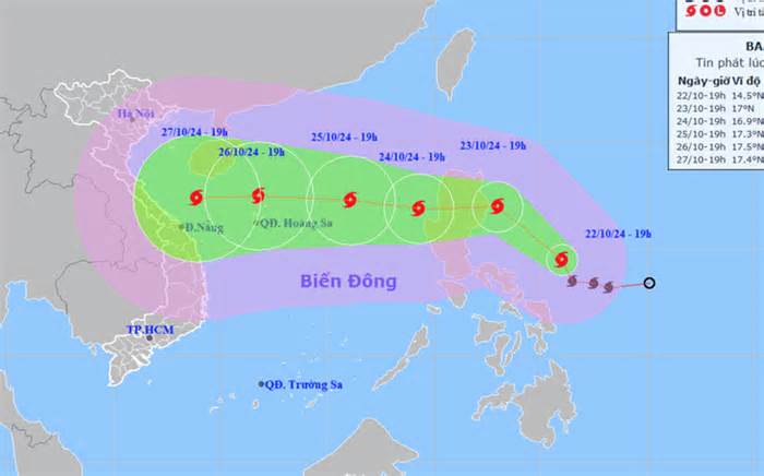 Bão Trami sắp vào Biển Đông, các tỉnh Quảng Ninh đến Bình Thuận thông báo ngay cho tàu thuyền