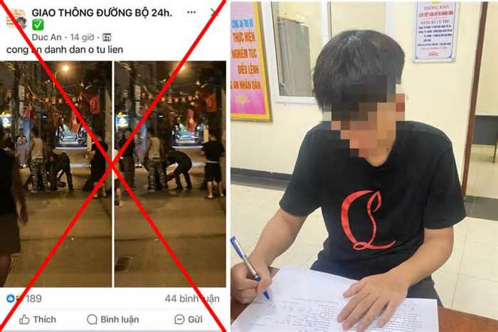 Hà Nội: Xử phạt thiếu niên 16 tuổi đăng tin 'công an đánh dân' để câu view