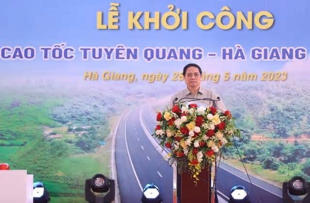 Thủ tướng dự lễ khởi công cao tốc Tuyên Quang - Hà Giang