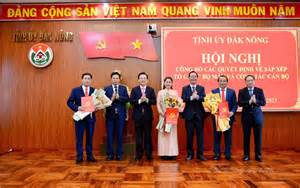 Bổ nhiệm, điều động nhân sự Đắk Nông, Quảng Bình, Tiền Giang