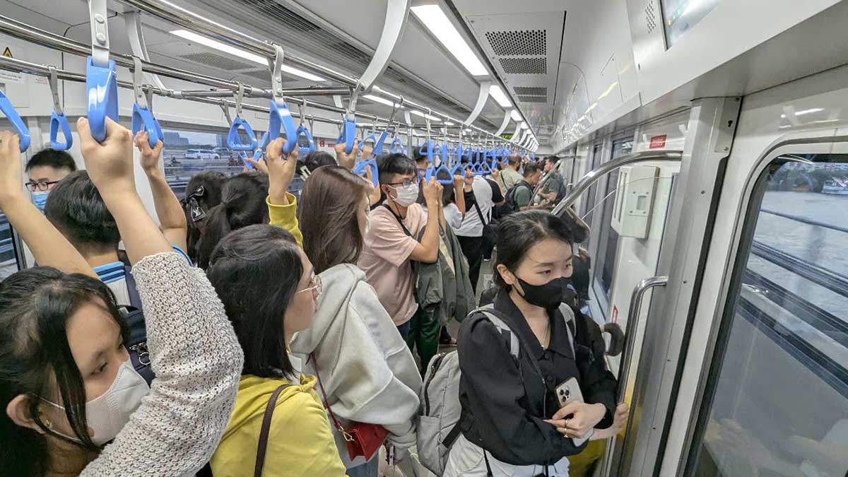 Lịch hoạt động của tàu Metro số 1 tại TPHCM hôm nay