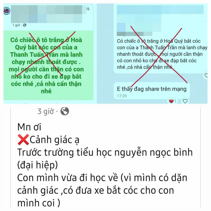 Đăng tin thất thiệt bắt cóc trẻ em, coi chừng nếm 'trái đắng'