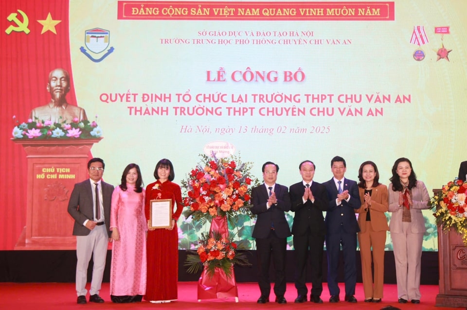 Hà Nội: Trường THPT Chu Văn An trở thành trường chuyên