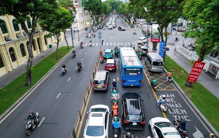 Tạm ngưng các phương tiện đi vào đường Lê Duẩn, TP.HCM từ 0h ngày 22/8 đến 15h ngày 23/8. (Ảnh: N.Thịnh)