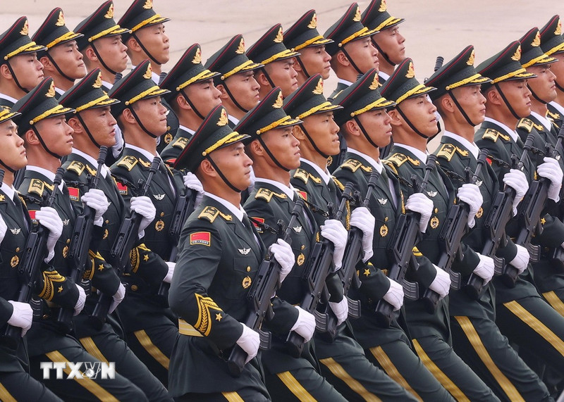 Khối Quân đội Trung Quốc. (Ảnh: Văn Điệp/TTXVN)