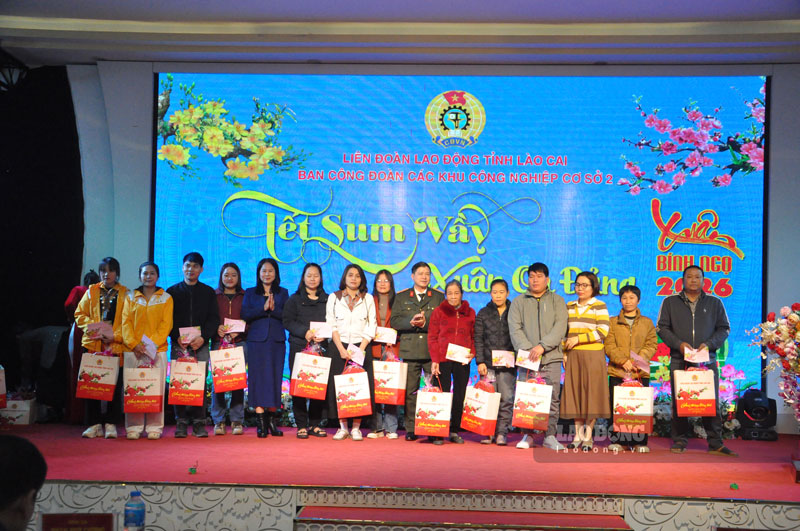 Công đoàn Lào Cai huy động hơn 700 triệu đồng chăm lo đoàn viên dịp Tết