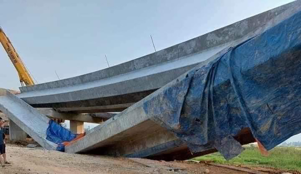 Nguyên nhân vụ sập dầm cầu trên cao tốc Bắc-Nam
