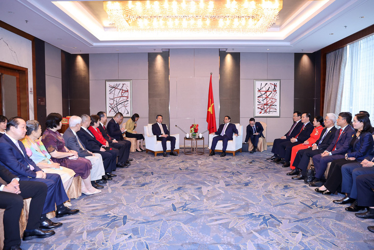 Thủ tướng Phạm Minh Chính gặp các nhân sĩ hữu nghị Trung Quốc