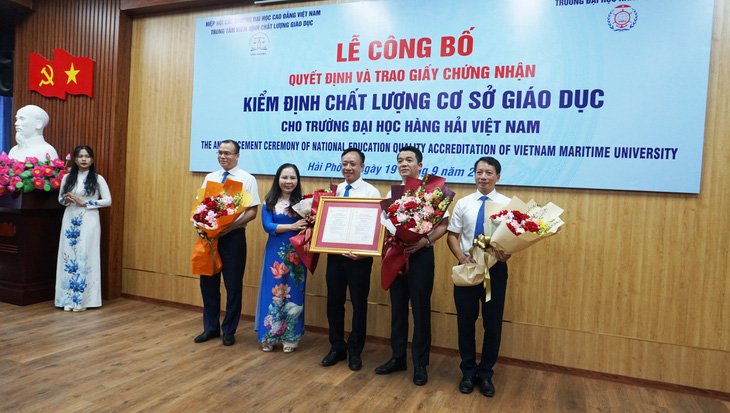 Trường đại học Hàng hải Việt Nam hoàn thành kiểm định chất lượng chu kỳ 2