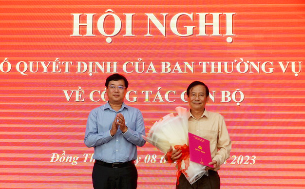 Chánh Thanh tra tỉnh Đồng Tháp làm Bí thư huyện