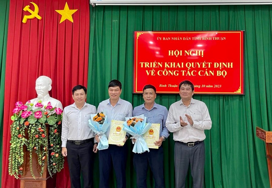 Sở Thông tin và Truyền thông tỉnh Bình Thuận có 2 tân phó giám đốc