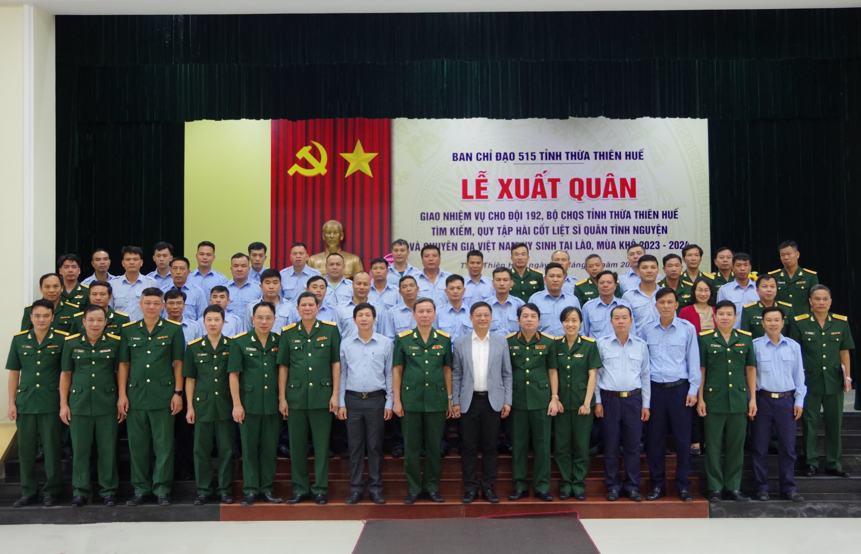 Đội quy tập 192 tỉnh TT-Huế xuất quân sang Lào tìm kiếm, quy tập hài cốt liệt sĩ