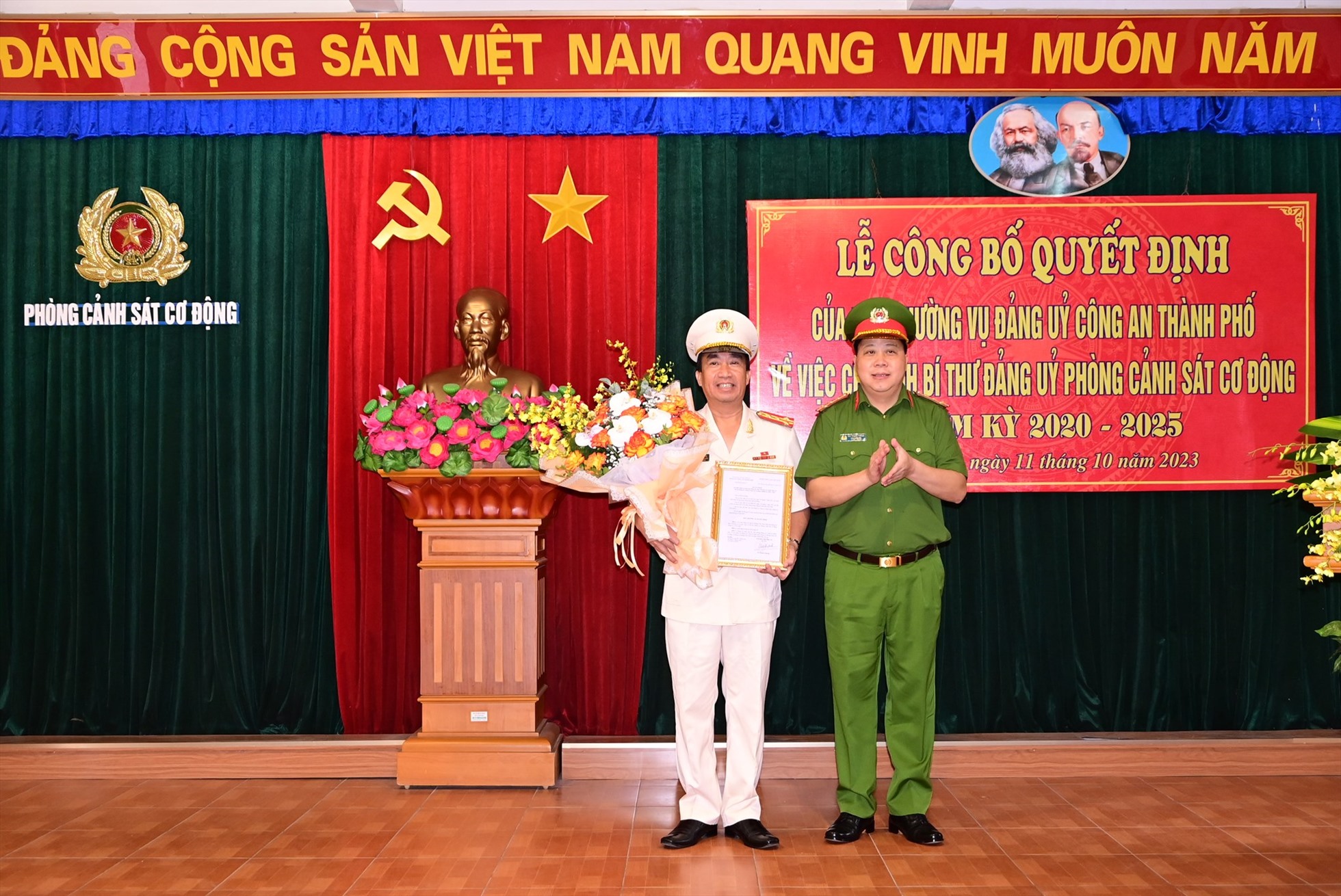 Công an Hải Phòng chỉ định chức danh Bí thư Đảng ủy Phòng Cảnh sát cơ động