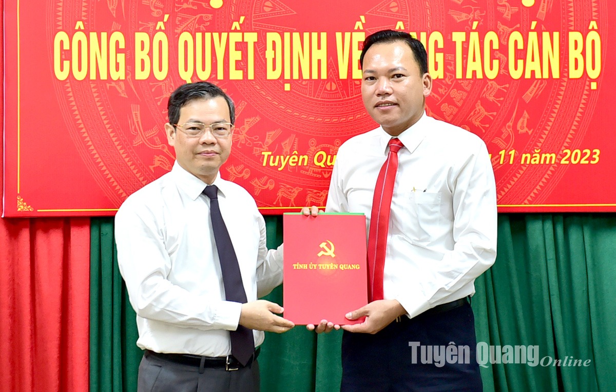 Công bố quyết định của Ban Thường vụ Tỉnh ủy Tuyên Quang về công tác cán bộ