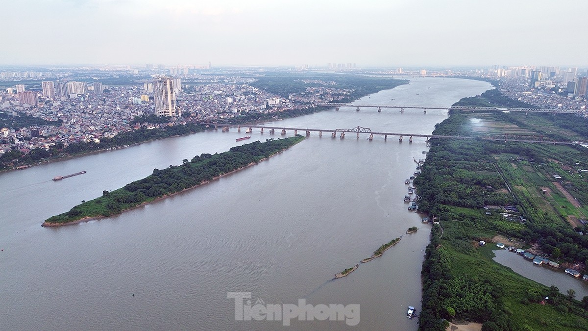 Toàn cảnh bãi giữa sông Hồng được đề xuất xây dựng thành công viên