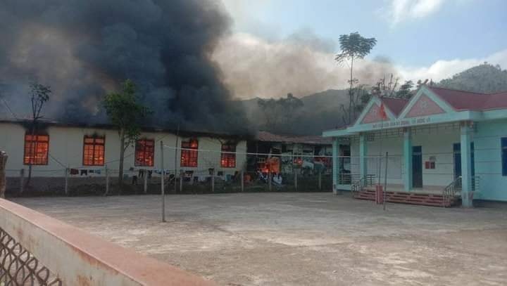Bộ GDĐT chỉ đạo khắc phục hậu quả vụ cháy trường ở Sơn La khiến 1 học sinh tử vong