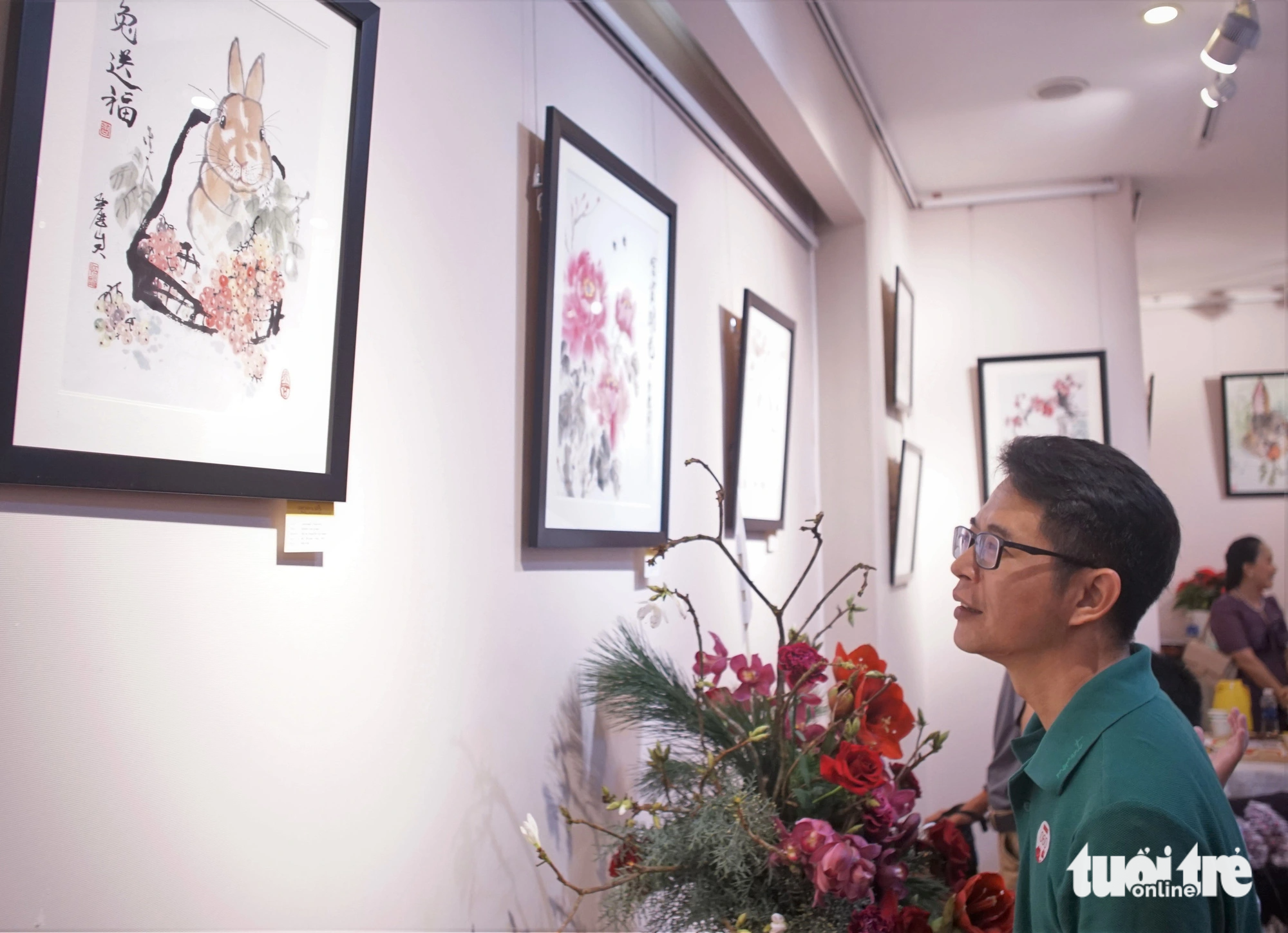 Họa sĩ Nga mê tranh thủy mặc, thư pháp Trung Quốc làm triển lãm ở Việt Nam