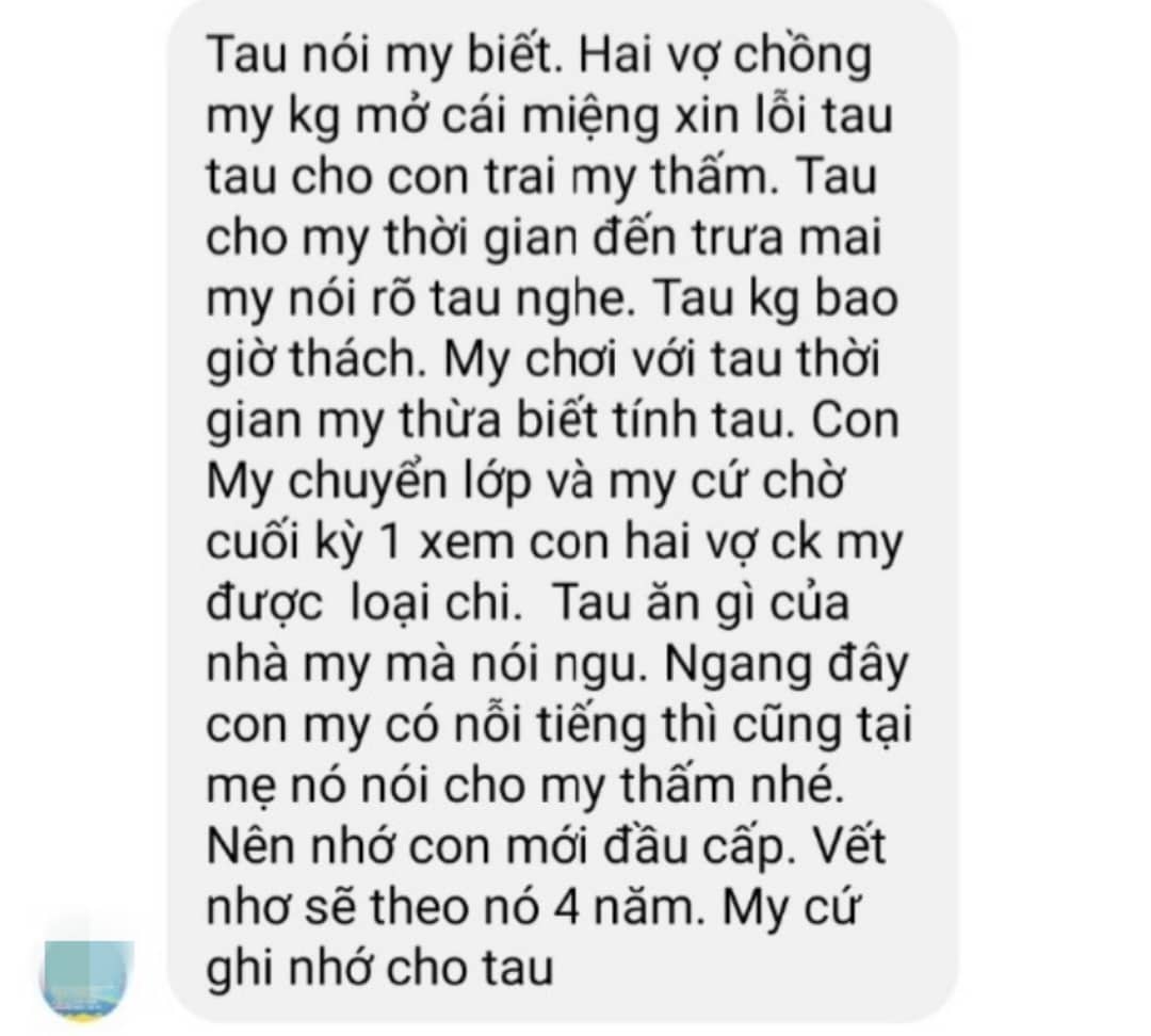 Xác minh thông tin tố cáo cô giáo dọa trù dập học sinh