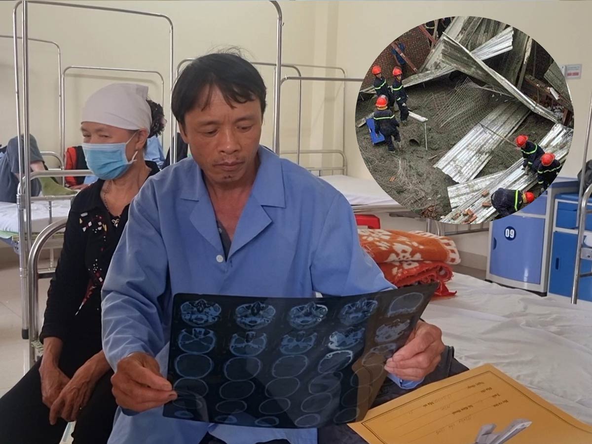 Nạn nhân vụ sập mái nhà ở Thái Bình sợ hãi kể lại giây phút may mắn thoát nạn