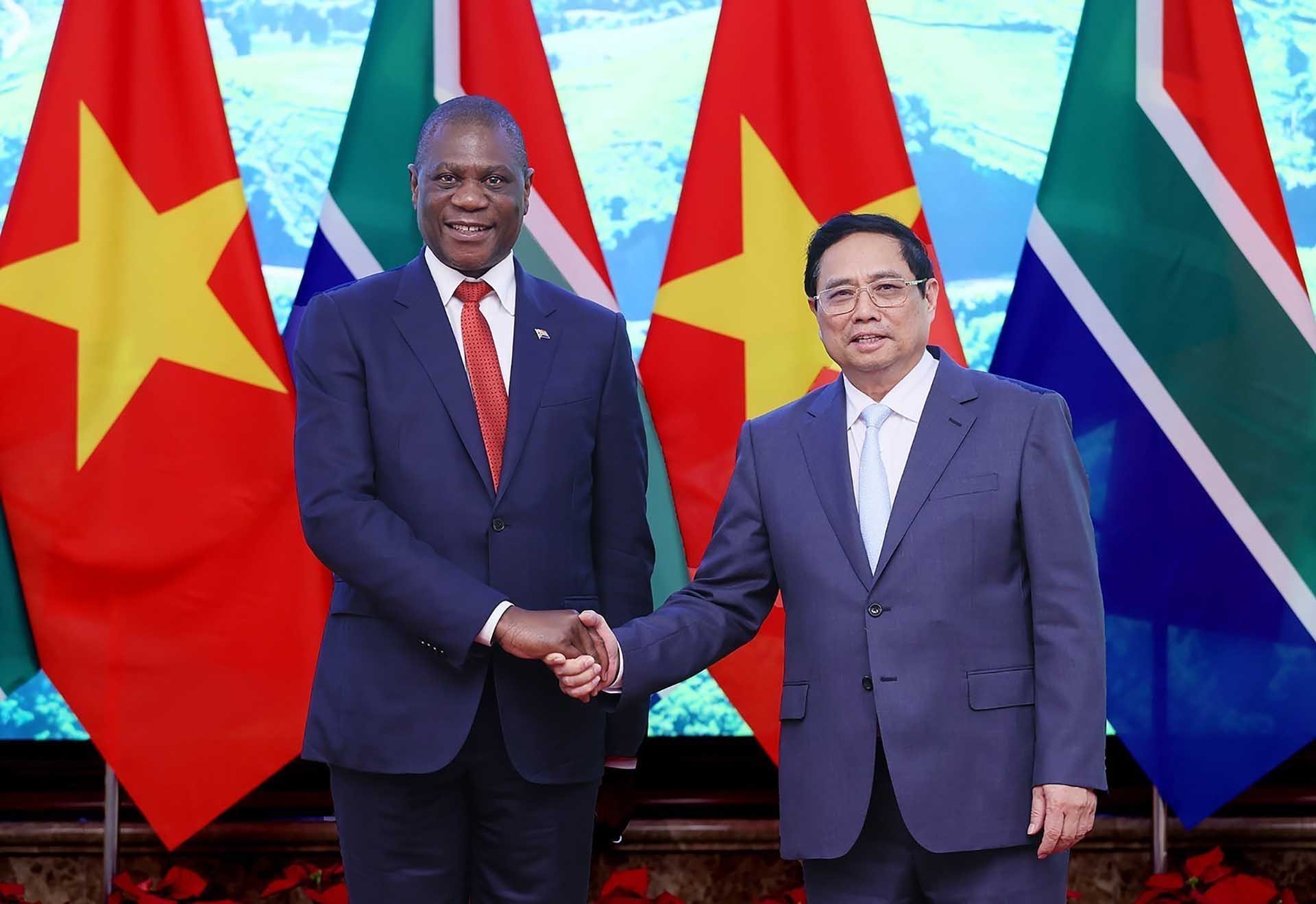 Thủ tướng Chính phủ Phạm Minh Chính tiếp Phó Tổng thống Nam Phi Paul Mashatile