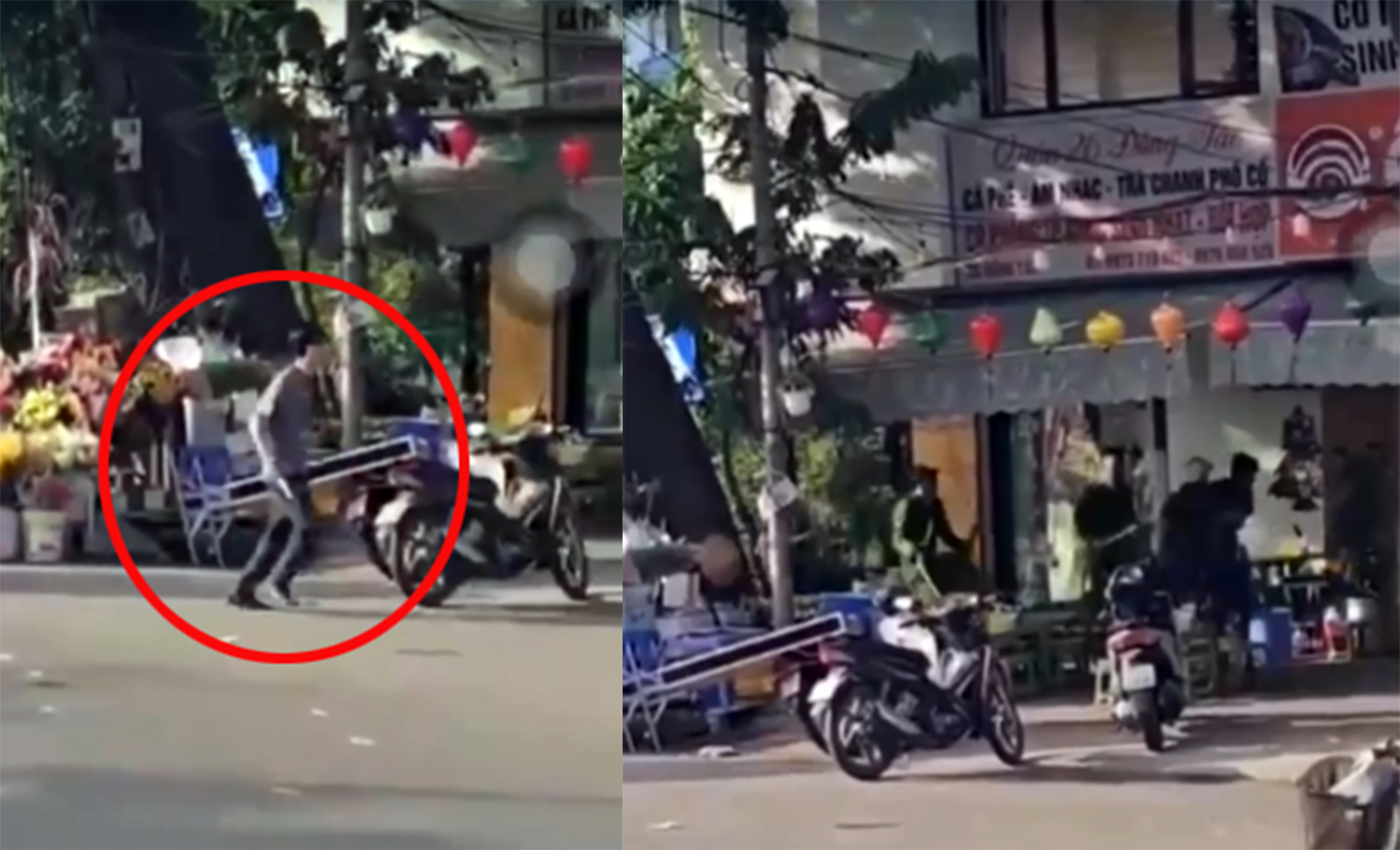 Hà Nội: Một cảnh sát bị thương khi khống chế đối tượng cầm dao trên phố