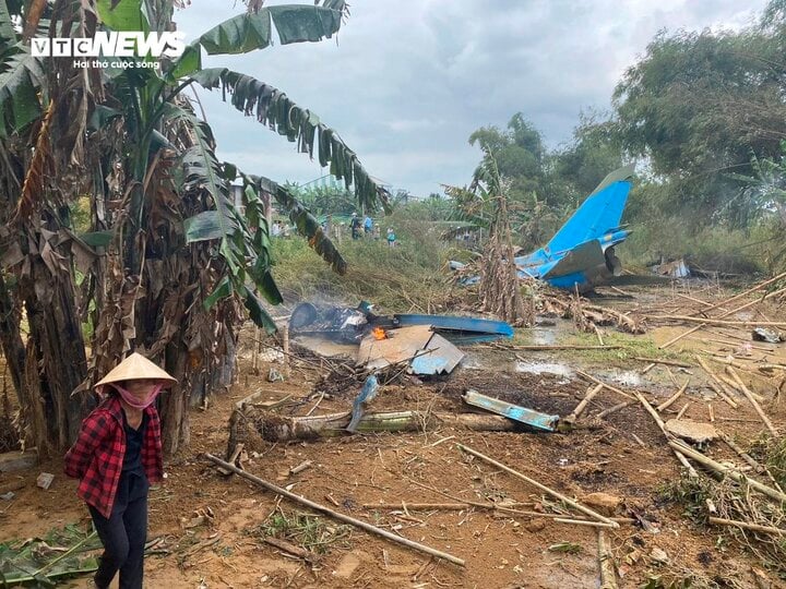 Máy bay quân sự rơi ở Quảng Nam: Một người bị thương
