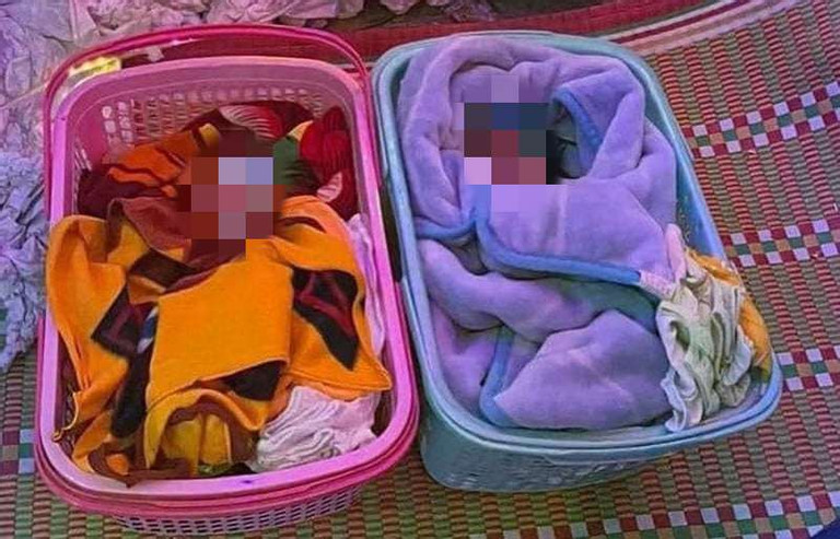 Hai bé sơ sinh bị bỏ rơi trong đêm khuya giá lạnh tại Ninh Bình