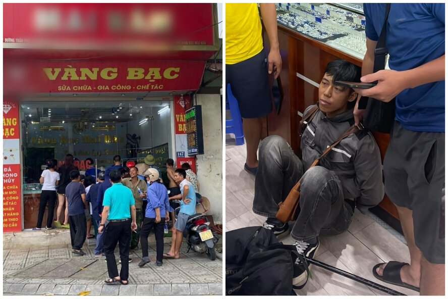 Thanh niên cướp tiệm vàng ở Phú Thọ bị bắt khi chưa dọa được ai
