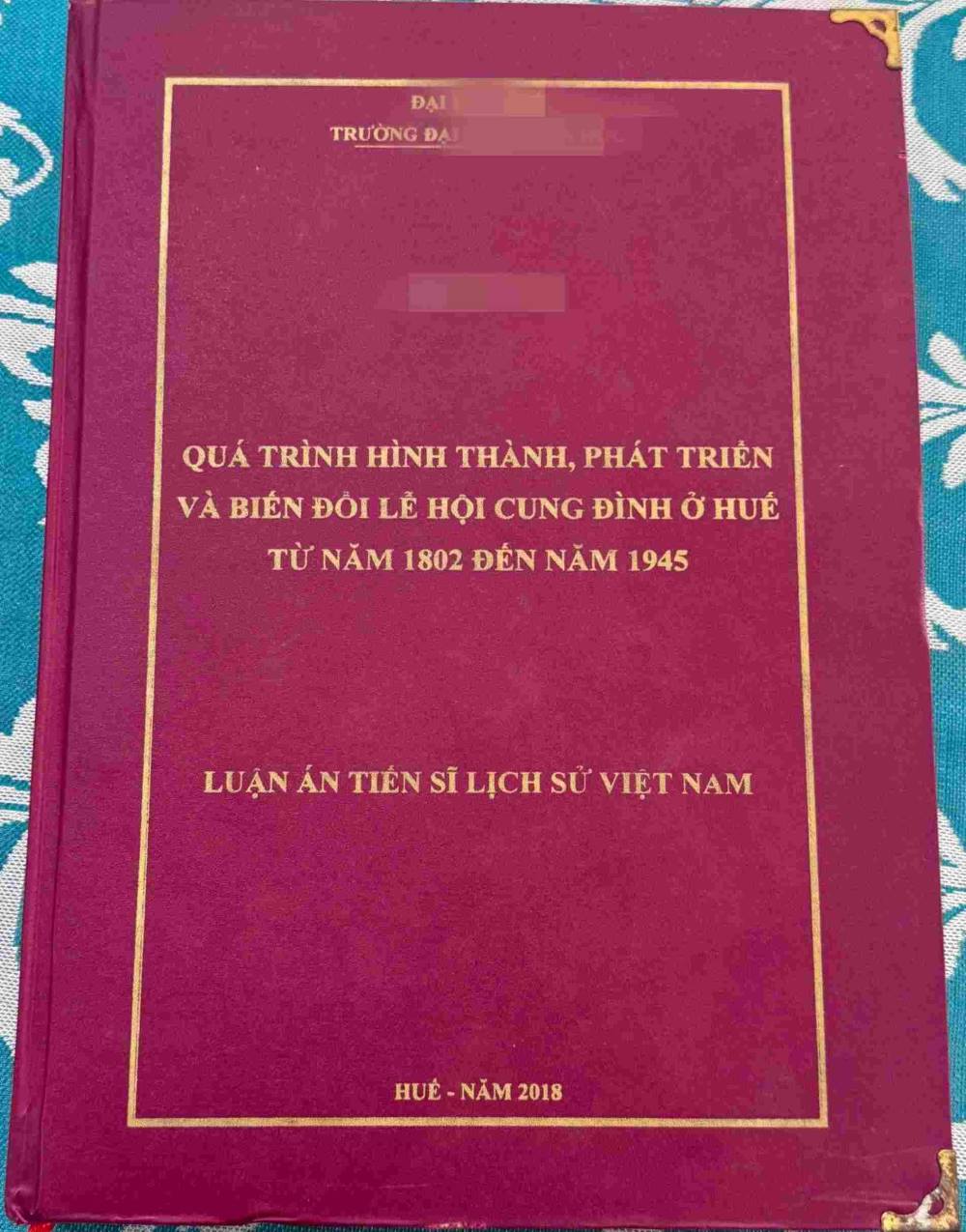 Tình tiết mới vụ việc tiến sĩ bị tố đạo văn ở Huế