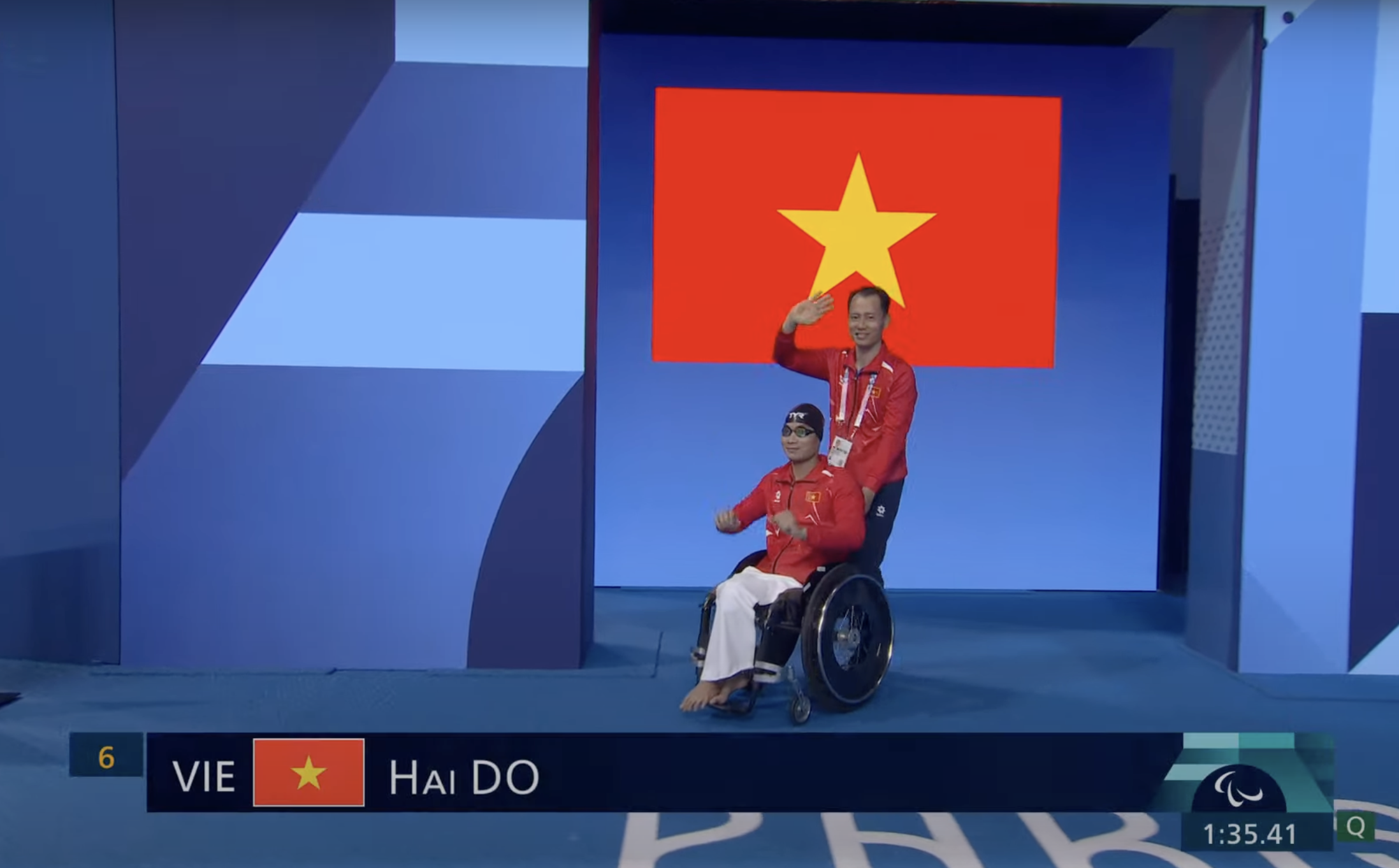 Hai kình ngư Việt Nam lọt top 5 bơi Paralympic 2024