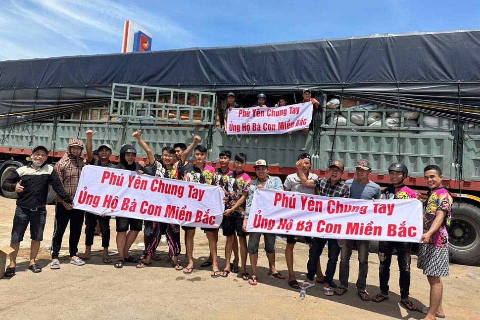 Phú Yên chia sẻ với khó khăn của dân vùng lũ miền Bắc