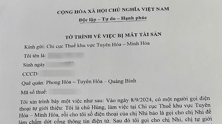 Mất 260 triệu đồng khi cung cấp thông tin cho người lạ