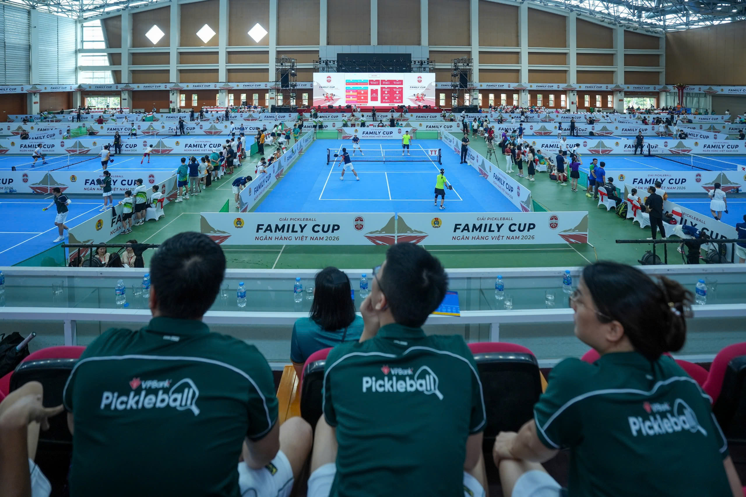 Gần 700 vận động viên thi đấu tại Giải Pickleball Family Cup Ngân hàng Việt Nam 2026