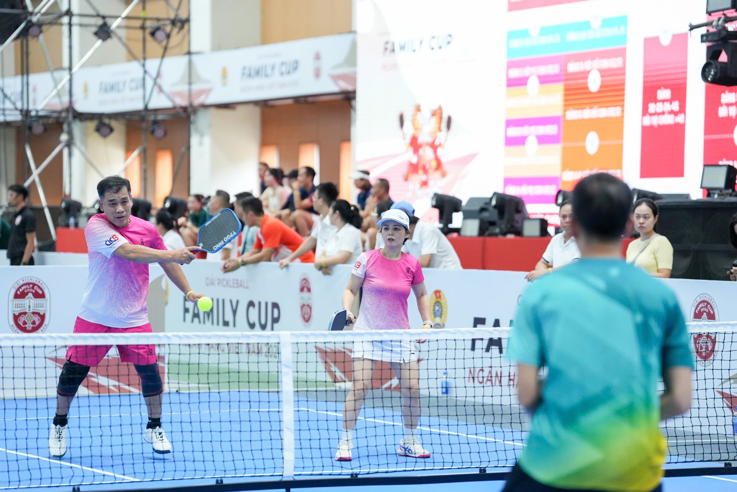 Gần 700 vận động viên thi đấu tại Giải Pickleball Family Cup Ngân hàng Việt Nam 2026