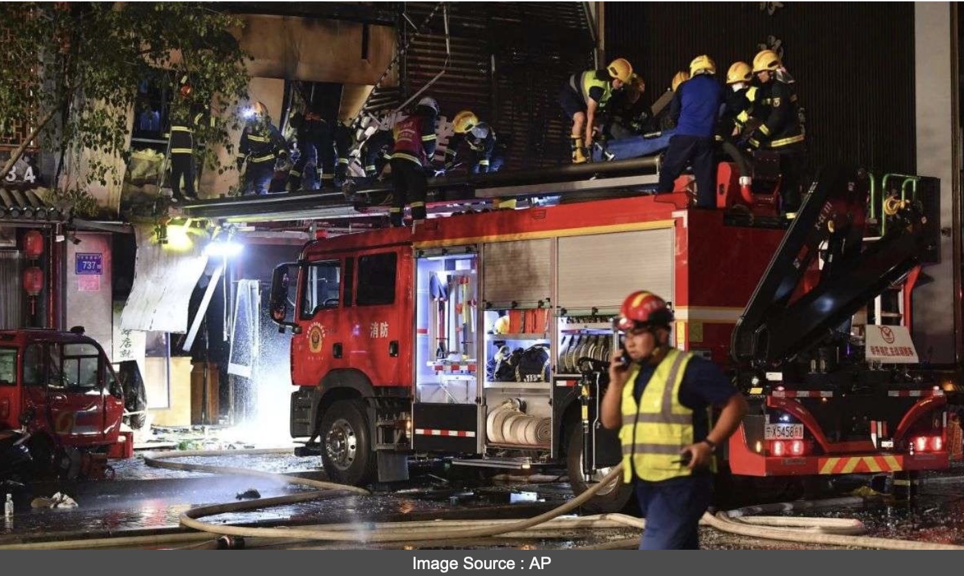 Cháy lớn cửa hàng ở Trung Quốc, 39 người chết