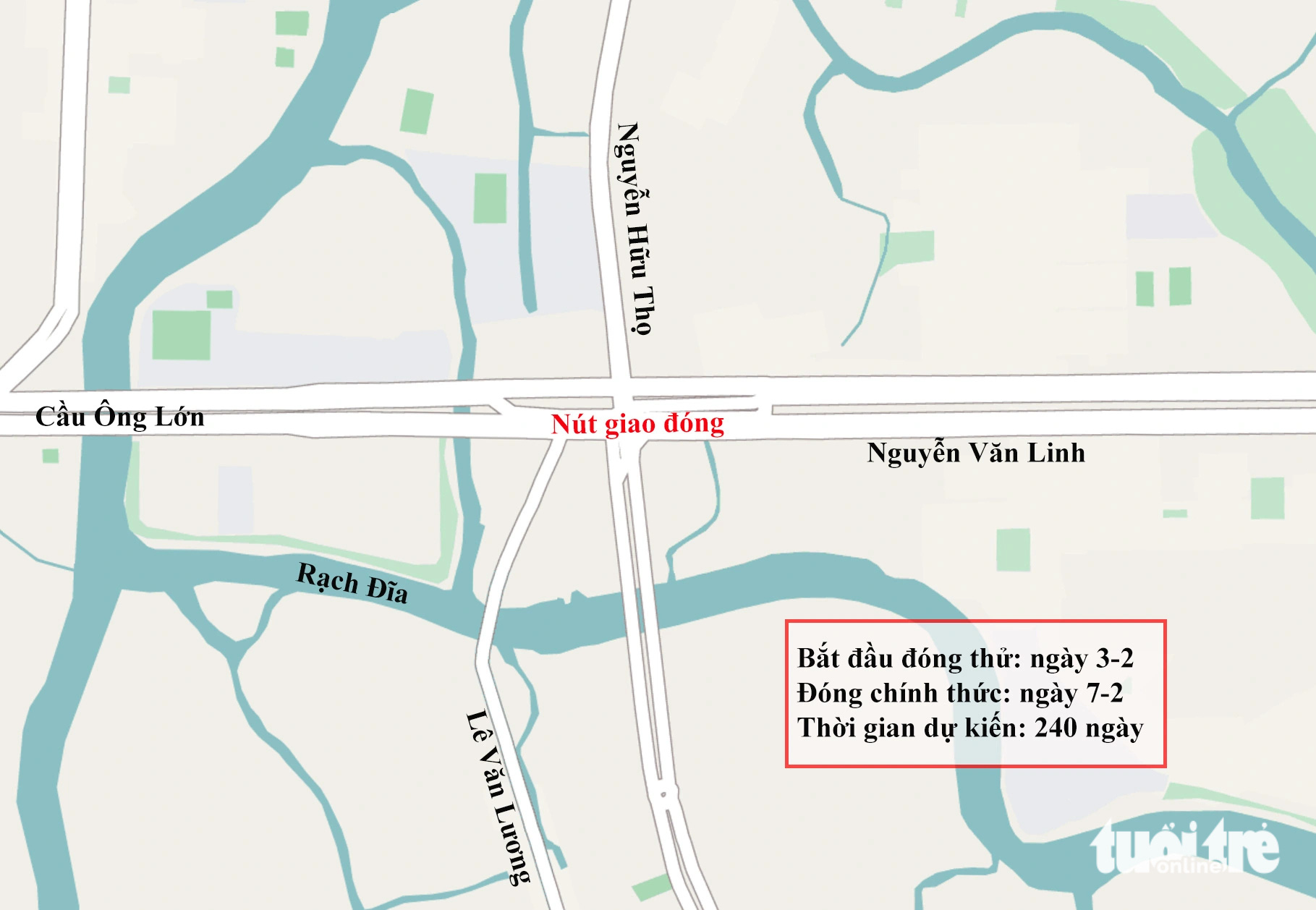 Người dân đi lại thế nào khi đóng nút giao Nguyễn Văn Linh - Nguyễn Hữu Thọ?