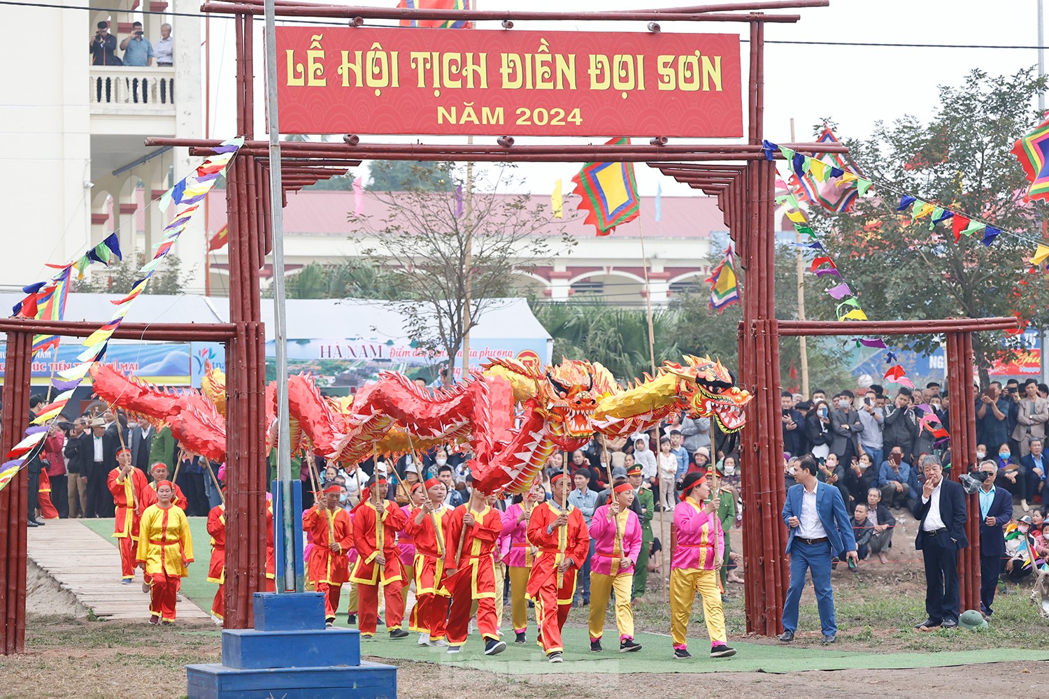 Lễ hội Tịch điền Đọi Sơn cầu mưa thuận gió hòa, mùa màng tươi tốt.