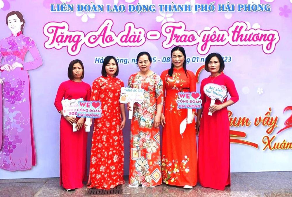 Phát động Tuần lễ áo dài Việt Nam với nữ đoàn viên Công đoàn Hải Phòng
