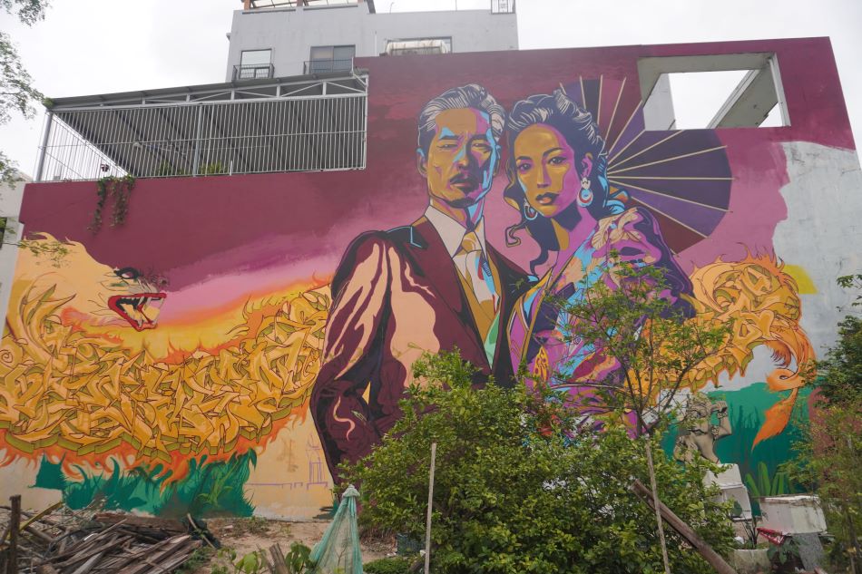 Dự án vẽ tranh lên tường nhà ở Đà Nẵng buộc tạm dừng do chưa được cấp phép