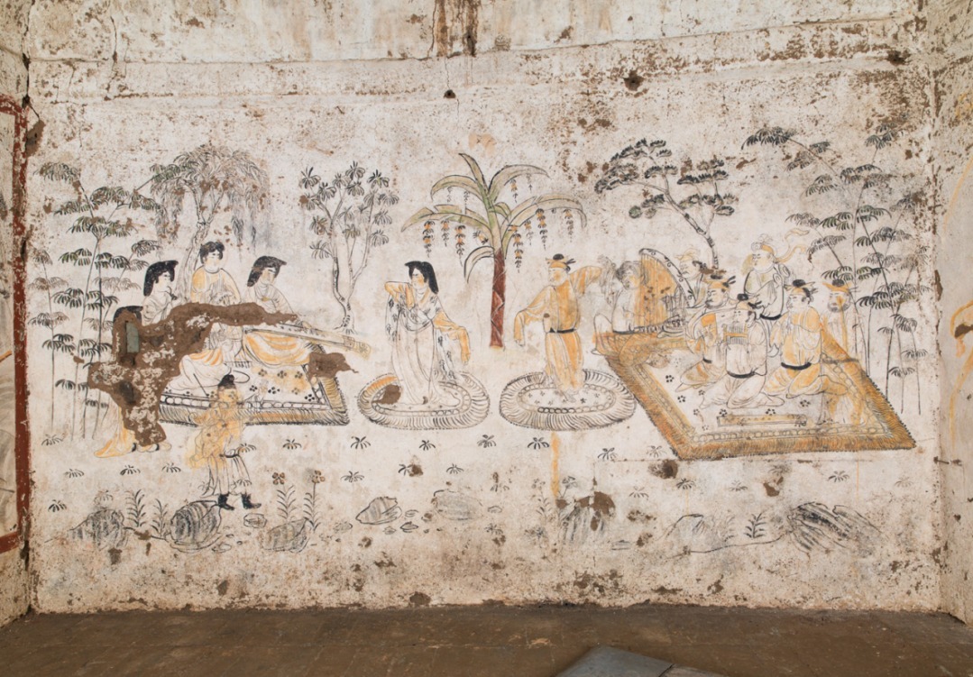 Những bức tranh ở mộ tể tướng thời Đường